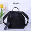 Prada Black Nylon Mini Double Buckle Backpack Crossbody Bag รุ่นนี้เป็นทรงเป้มินิน่ารักๆๆ ด้านในโล่งกว้าง ซับด้านในพิมพ์ลายแบรนด์ ใส่ของจุกจิง โทรศัพท์ กระเป๋าตังใบสั้น เครื่องสำอาง ได้แบบสบาย อะไหล่เงินทั้งใบ บอกเลยว่ารุ่นนี้สวย น่ารัก จะถือหรือสะพายก็ดู