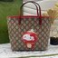 VIP 】Animal-Friendly Gucci Kid GG Supreme Tote Bag งานหนังแท้ทรงตั้งสวย ขนาดกะทัดรัด จุของได้เยอะ ใช้ได้ทั้งเด็กและผู้ใหญ่ น่ารักมากค่ะ **ขายดีตลอดกาล**
