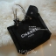 Chanel Shopping Ribbin bag With Chain With + Cosmetic Pouch กระเป๋าสะพายใบใหญ่ทรง Shopping พร้อมกระเป๋าใส่เครื่องสำอางค์ ใบเล็ก จากงานพรีเมี่ยมกิ้ฟของแท้นำเข้าจาก Chanel Perfume Counter ใบใหญ่วัสดุ Nylon โปร่ง **อะไหล่ทอง เปิดปิดด้วยแถบแม่เหล็กซ่อนด้านใน 