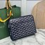 ORI หนังแท้ | Goyard Jouvence MM Toiletry Bag / Goyard Clutch bag กระเป๋าทรงคลัชกะทัดรัด เหมาะสำหรับการเก็บของในแนวตั้งและป้องกันการหกหรือรั่วไหล แคนวาสทำความสะอาดง่าย