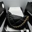 CHANEL 19 Hobo Bag Black Mixed Metal Hardware กระเป๋าสะพายหนังแท้ เกรดออริ ท็อป สลับแท้ 1:1 ผ่านทุก ตม ใช้งานต่างประเทศได้