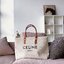 CELINE PHANTOM TOTE BAG VIP GIFT WITH PURCHASE (GWP) พรีเมี่ยมกิ๊ฟ Limited Edition จาก CELINE PERFUME DUTYFREE COUNTER วัสดุ Canvas & Grained cowhide ดีไซน์ทรง Shopping ขนาดใหญ่กำลังดี เนื้อหนาแข็งแรง น้ำหนักเบา โดดเด่นที่ห้อยTagแม่กุญแจอะไหล่ทองสามารถใช้