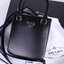 PRADA Small brushed leather tote กระเป๋าTote ขนาดเล็กที่มีดีไซน์ทรงเหลี่ยมโฉบเฉี่ยว วัสดุจากหนังเงาซึ่งเป็นวัสดุที่โดดเด่นของแบรนด์มาตั้งแต่ยุค 90'
