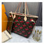 TOP ORI หนังแท้ | LV x TM - Neverfull MM Bag Monogram cherry canvas กระเป๋าสะพายทรงโท้ทเอกลักษณ์ที่หรูหรา Monogram แคนวาสคลาสสิกตกแต่งดีเทลลายเชอร์รี่สีสันสดใส ปรับลุคให้มีชีวิตชีวาอีกครั้งด้วยธีมแสนสนุก