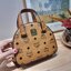 M.C.M MINI ESSENTIAL HALF MOON DISCO TOTE IN VISETOS กระเป๋าถือ/สะพายข้างไอเท็มรุ่นฮิต!! ที่เหล่าดาราเซเลป และไอดอลคนดังมีติดตัว เป็นรุ่นที่แมทช์ง่ายมากๆ