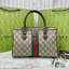 ORI หนังแท้ | Gucci Ophidia small tote bag Monogram Double G / Gucci Tote Bag กระเป๋าสะพายทรงโท้ทใบเล็ก คอลเล็กชั่น Ophidia ไฮไลท์รูปทรงและฟังก์ชั่นการใช้งานที่ได้รับการตีความใหม่