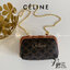 หนังแท้ CELINE TRIOMPHE Triumphal Arch Canvas Shoulder Messenger Chain Bag / CELINE CLUTCH WITH CHAIN กระเป๋าคลัทช์ดีไซน์เรียบหรูออกแบบมาได้อย่างลงตัว พร้อมสายสะพายโซ่ทองสุดหรู ด้วยรูปทรงที่สวยงามและทันสมัย สามารถใส่กระเป๋าสตางค์ใบสั้นหรือเครื่องสำอางค์ได