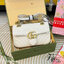 GUCCI GG Marmont shoulder bag กระเป๋าสะพายข้างรุ่นคลาสสิค สะพายขับผิว ดูแพง อัพลุคได้สบายๆ เปิด-ปิดด้วยตัวกดล็อคแน่นหนา ด้านหลังดีไซน์รูปหัวใจ