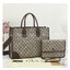 GUCCI Medium tote with Interlocking G กระเป๋าใบใหญ่ทรงโท้ท เซท 2 ใบ มาพร้อมใบเล็กแยกใช้ได้ คุ้มค่ามากกระเป๋าทรงเหลี่ยมใบใหญ่ใส่เอกสารได้ไม่ต้องพับมีช่องซิปเล็กด้านใน มาพร้อมสายยาวสะพายไหล่ได้
