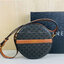 VIP GIFT 】หนังแท้ CELINE TRIOMPHE ROUND PURSE ON STRAP กระเป๋าทรงครอสบอดี้ ใบกลมเล็กน่ารัก วัสดุหนังแท้ทั้งใบ ตกแต่งด้วยโลโก้แบรนด์ มาพร้อมสายหนังยาว กับสไตล์น่ารักคุณหนู ห้ามพลาดค่ะ!!