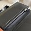 VIP หนังแท้ 】PRADA Men Saffiano Zipper Leather Billfold Long Wallet - Black