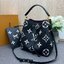 ORI หนังแท้ | LV NeoNoe MM Bucket bag Monogram Flower กระเป๋าสะพายทรงบัคเก็ต ลาย Monogram Flower โดดเด่นเพิ่มสไตล์ มีเสน่ห์ชวนหลงใหล