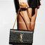 YSL kate medium chain bag in grain de poudre embossed leather 24cm กระเป๋าสะพายแบรนด์หรู รุ่นฮิตลอดกาล งานสวยดูดีมีระดับ ปั้มทุกจุด ขนาดกระทัดรัดกำลังดี มาพร้อมาสะพายโซ่ยาว เลื่อนปรับเป็น 2 แถว เพื่อสะพายเป็นสายสั้นได้ ด้านในโล่งกว้าง ใส่กระเป๋าสตางค์ใบยา