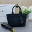 ORI หนังแท้ | Prada Jardinière linen blend mini-bag / Prada Tote Bag กระเป๋าทรงโท้ทใบเล็กน่ารัก ผ้าลินินผสม มาพร้อมดีไซน์ทันสมัย