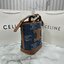 CELINE BUCKET CUIR TRIOMPHE bag in denim with full Triomphe กระเป๋าสะพายทรงบัคเก็ตเดนิม ปักลายแบรนด์สีขาวสวยโดดเด่น พิเศษพร้อมใบลูกสะดวกใช้งาน รุ่นฮิตข้ามปี งานสวยเรียบหรู ผู้ดีไปอีก