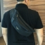 New Must Have Now อีกหนึ่งรุ่น Prada เหมาะกับท่านชาย เป็นอย่างยิ่ง กับกระเป๋าคาดอก / คาดเอว ทรงสวย จากงานพรีเมี่ยมกิ้ฟจากแบรนด์ PRADA ทรงฮิต วัสดุผ้า NYLON คุณภาพดี กันน้ำ100% ใส่ของได้หลากหลาย ตัวกระเป๋าอะไหล่สีเงิน ตัวล้อคปั้มจมแบรนด์สุดหรู ด้านมาพร้อมซ