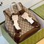 GUCCI Backpack with Interlocking G / GG Coated Canvas Backpack กระเป๋าเป้กุชชี่ใช้ได้ทั้งหญิงชาย ไม่ว่าจะวันธรรมดาหรือวันไปเที่ยว เพียงแค่สะพายกระเป๋าเป้ใบนี้ติดตัวไปด้วย ก็เพิ่มความมีสไตล์ให้กับตัวเองได้แล้ว ด้วยรูปทรงและลายตารางอันเป็นสัญลักษณ์ของแบรนด์