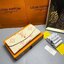 ORI หนังแท้ | LV Emilie Wallet Bicolor Monogram Empreinte Leather / LV Long Wallet กระเป๋าสตางค์ใบยาวสไตล์ซองจดหมายที่มีฝาปิดแบบพับได้ ปิดด้วยกระดุมแป๊ก