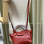 ของแท้ 100% Longchamp LE PLIAGE CUIR TOP HANDLE BAG Color: Black,Orange,Sienna, Navy,Nordic,Grey,Lichen