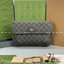 GUCCI OPHIDIA GG SMALL BELT BAG GRAY กระเป๋าคาดเอวสีเทา หนังแท้ผสมแคนวาส เกรดออริจินอล 1:1 สลับแท้ ใช้งานต่างประเทศได้