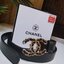 Chanel Vintage Logo Leather Belt VIP Gift With Purchase (GWP) พรีเมี่ยมกิ๊ฟ Limited จาก CHANEL PARFUME DUTYFREE วัสดุ Calfskin หนังแท้เรียบสวย หัวเข็มขัดโลโก้แบรนด์ 3D Vintage สายปรับระดับได้ มาในดีไซน์คลาสสิคเรียบหรูเข้ากับทุกลุ๊คแบบไม่มีเอ้าท์ พร้อม Ori