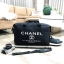 CHANEL VIP GIFT Large Travel Bag กระเป๋าเดินทาง Gift With Purchase รุ่น Limited Edition ของเเท้จาก Chanel Perfumes Counter วัสดุ NYLON เนื้อหนา สีดำสกรีนโลโก้ด้านหน้า เปิดปิดด้วยซิป หัวซิปแบรนด์ ใบใหญ่ จุใจ พิเศษ! มีช่องใส่รองเท้าด้านข้างแยกเป็นสัดส่วน ปร