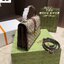 GUCCI Ophidia small top handle bag with Web กระเป๋าถือดีไซส์สวยหรูย้อนยุค พร้อมสายสะพายข้าง สวยสะดุดตาแฝงความไฮน์ในตัว