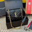 YSL envelope medium in matelassé leather shoulder bag กระเป๋าสะพายไหล่สุดฮอต โทนสีดำขับผิวสวยคลาสสิคตลอดกาล ทรงสวยดีไซน์เรียบหรู ดูติดแกลมสุดๆ โดดเด่นด้วยโลโก้ด้านหน้า เพิ่มดีเทลความผู้ดี