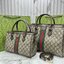 ORI หนังแท้ | Gucci Ophidia small tote bag Monogram Double G / Gucci Tote Bag กระเป๋าสะพายทรงโท้ทใบเล็ก คอลเล็กชั่น Ophidia ไฮไลท์รูปทรงและฟังก์ชั่นการใช้งานที่ได้รับการตีความใหม่