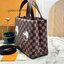TOP ORI หนังแท้ | LV Mini Shopper Tote Bag Damier Phriendship Canvas กระเป๋าทรงโท้ท ดีไซน์แครี่ออลขนาดเล็กที่ได้แรงบันดาลใจจากดีไซน์กระเป๋าช้อปปิ้งคลาสสิก