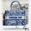 DIOR Book Tote Fluorescent Orange Toile de Jouy Transparent Canvas เกรดออริจินอล ภาพสินค้าถ่ายจากงานขายจริงใช้งานต่างประเทศได้