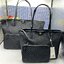 ORI หนังแท้ | Tory Burch T Monogram zip tote bag กระเป๋าทรงโท้ทใบใหญ่ทรงกว้างพร้อมใบเล็กเข้าเซ็ท งานผ้าแจ็คการ์ดตัดขอบหนัง เดอะเบสท์ เซลเลอร์!!