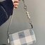 OUTTLET 】Coach NOLITA 19 WITH BUFFALO PLAID PRINT (COACH C1583) SV/CHALK MULTI