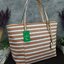 KATE SPADE HYDE LANE STRIPED RILEY LEATHER TOTE BAG กระเป๋าสะพายทรง Tote Bag หนังสวยอยู่ทรง โดดเด่นที่สีทูโทนลายทางห้อยโลโก้ TAGcที่หูกระเป๋า ด้านหน้าประดับโลโก้ มี1ช่องใส่ของ ภายในมีช่องซิป และช่องใส่มือถือ กว้างและจุ ใส่ ipad notebook เอกสาร A4 กระเป๋าส