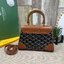 10 สี ORI หนังแท้ | GOYARD Saïgon Souple Mini Bag 20cm กระเป๋าถือ/สะพายดีไซน์หูจับไม้เป็นเอกลักษณ์ที่สวยหรูหราสง่างาม