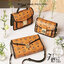 M.C.M MEDIUM MILLIE CROSSBODY IN VISETOS LEATHER BLOCK กระเป๋าสะพายกึ่งคลัทช์ ไซส์ medium กำลังสวย ดีไซน์ใหม่ เพิ่มขอบหนังสีดำ ให้ดูมีมิติ น่าใช้มากยิ่งขึ้น