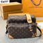 LV Nile Crossbody Monogram Canvas Bag กระเป๋าทรงแมสเซ็นเจอร์วินเทจใบใหญ่ unisex bag ใช้ได้ทั้งชายหญิง จุของได้เยอะ พิมพ์ลายโมโนแกรมคมชัดสวยงาม