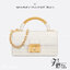 8" DIOR Mini Dior Ange Bag / Dior Clutch Bag Macrocannage CD clasp with white resin pearl กระเป๋าถือพร้อมสายสะพาย ประดับตัวล็อคมุก สวยงามเหนือกาลเวลา เกรดออริ 1:1