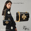6 สี Tory Burch Croc Eleanor Small Bag / TORY BURCH ELEANOR CROC EMBOSSED LEATHER กระเป๋าสะพายหนังพิมพ์ลายจระเข้ ดีไซน์หรูหรา โด่นเด่นด้วยโลโก้แบรนด์อะไหล่ด้านหน้า และสายสะพายโลหะสีทอง
