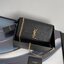YSL kate medium chain bag in grain de poudre embossed leather 24cm กระเป๋าสะพายแบรนด์หรู รุ่นฮิตลอดกาล งานสวยดูดีมีระดับ ปั้มทุกจุด ขนาดกระทัดรัดกำลังดี มาพร้อมาสะพายโซ่ยาว เลื่อนปรับเป็น 2 แถว เพื่อสะพายเป็นสายสั้นได้ ด้านในโล่งกว้าง ใส่กระเป๋าสตางค์ใบยา