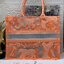 DIOR Book Tote Fluorescent Orange Toile de Jouy Transparent Canvas เกรดออริจินอล ภาพสินค้าถ่ายจากงานขายจริงใช้งานต่างประเทศได้