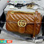 VIP 】หนังแท้ GUCCI GG Marmont brown leather shoulder bag ราคานี้หนังแท้คือคุ้มมากเลยค่าสาวๆ มี 2 ขนาด ปังไม่ไหว สีสวยมากกกก ต้องจัดแล้วน้าา ยกระดับความหรูให้กับตัวเองกันหน่อย ด้วยกระเป๋ารุ่นนี้!! ครอสบอดี้ที่ดีไซน์หรู อัพเลเวล ในราคาที่จับต้องได้ พร้อมเสิ