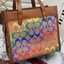 COACH Field Tote 22 In Rainbow Signature Canvas C5142 พร้อมส่งที่ไทย