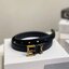 YSL Belt Black Leather เข็มขัดเกรดออริจินอลหนังแท้ พร้อมส่ง ภาพสินค้าถ่ายจากงานขายจริง ใช้งานต่างประเทศได้