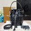 M.C.M Dessau Drawstring Bag in Visetos / M.C.M Mini bucket bag in Visetos and nappa leather กระเป๋าทรงบัคเก็ตเชือกรูด มีสายให้ 2 เส้น ถือหรือสะพายได้ ทรงสวยตั้งอยู่ทรง รุ่นลิมิเต็ดใหม่ล่าสุด สายยาว Crossbody ปรับระดับได้ เปิด-ปิดโดยเชือกรูด ภาพถ่ายจากสินค