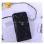 CHANEL Phone holder with chain / CHANEL WOC BAG กระเป๋าใส่โทรศัพท์ได้ มีช่องใส่การ์ด ขนาดกะทัดรัด น่ารัก น่าใช้ วัสดุหนังเรียบ Swift สวยหรู ดูแพง ด้านหน้าใส่ I Phone 8 plus ได้สบายเลยค่ะ