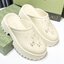 สลับแท้ GUCCI platform perforated G sandal / GG Sandel รองเท้า GG เกรดออริจินอล สลับแท้ พร้อมกล่อง ภาพถ่ายจากงานจริง ใช้งานต่างประเทศได้