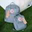Kanken backpack กระเป๋าเป้สุดฮิต คุณสมบัติมีความทนทานสูงและสามารถกันน้ำ ทำจากเส้นใยพิเศษ เรียกว่า Vinylon-F มีซิปกลางที่เปิดเข้าไป ส่วนข้างในกระเป๋า ด้านในจะมีโฟมสำหรับรองแผ่นหลัง สะพาย สะพายสบายค่ะ เหมาะเป็นกระเป๋าเป้ที่สะพายไปโรงเรียน วันว่างสบายๆ หรือเ