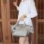 สีมาใหม่ค่า 🐼New arrival! KEEP ทรง longchamp รุ่น Duo Sister - สี Smoke Grey ตัวกระเป๋าหนังแกะสังเคราะห์ ลายหนังสวยมากๆคะ นิ่ม สุดๆ รุ่นนี้ จะมี 2 ขนาด คือ mini และ basic ไซด์