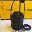 พร้อมส่ง 2 สี FENDI Step Out canvas bucket bag MINI 13cm กระเป๋าสะพายทรงบัคเก็ต ไซส์มินิ เกรดออริ สลับแท้ 1:1 ใช้ต่างประเทศได้
